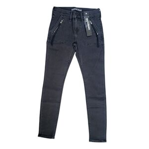 $10 SALE NWT Express Ankle Legging Jegging Skinny Jeans Black Mid Rise Moto 2